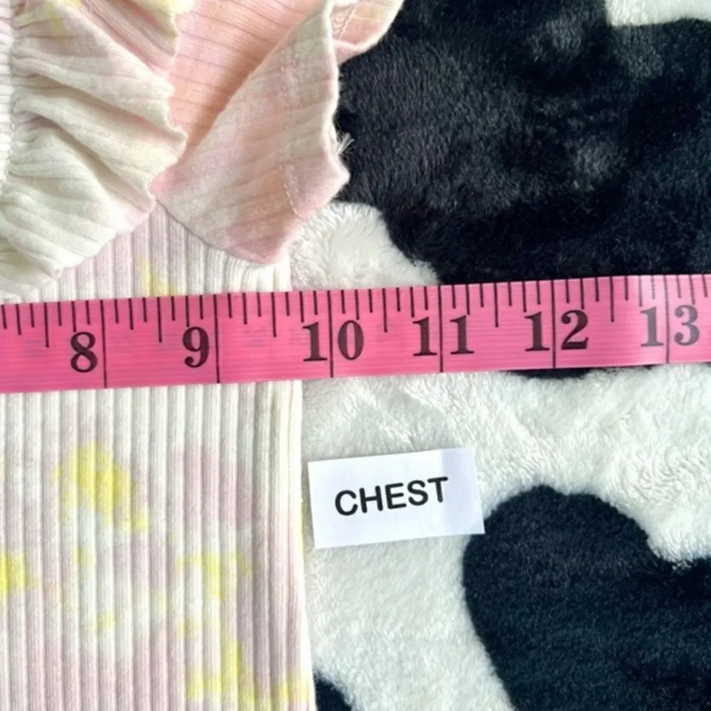 Baby Cat and Jack Girl's Tie Dye Romper‎ with Matching Bow 3-6 months